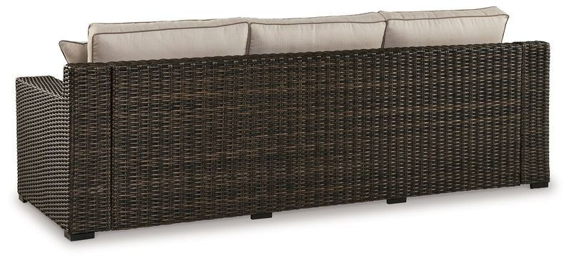 Coastline Bay - Sofa With Cushion - Brown - R&R Furniture Gallery (Fountain Valley, CA)