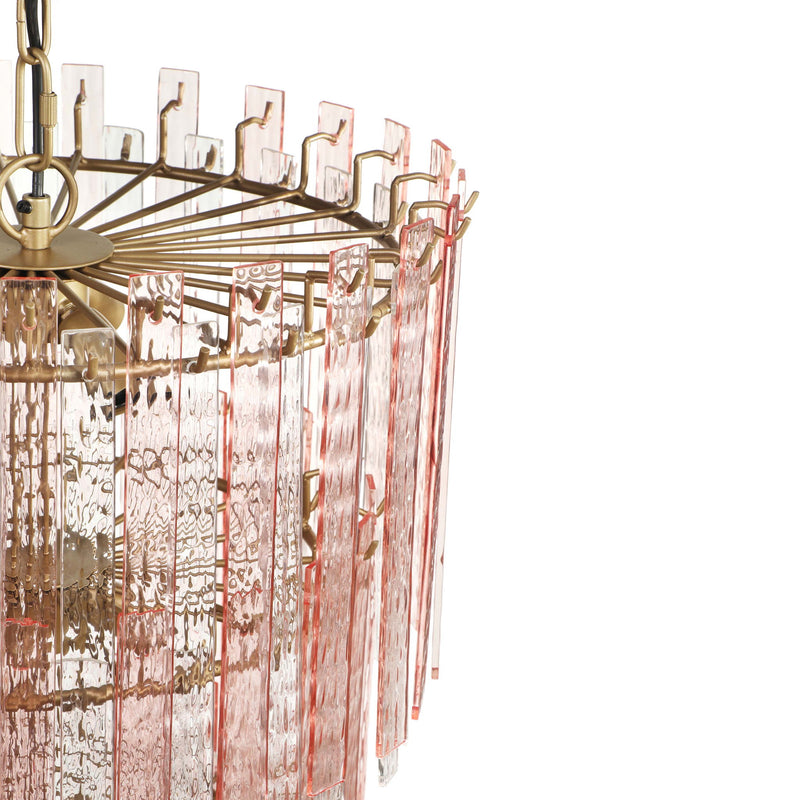 Hampshire - 3-Tier Chandelier - Pink - R&R Furniture Gallery (Fountain Valley, CA)