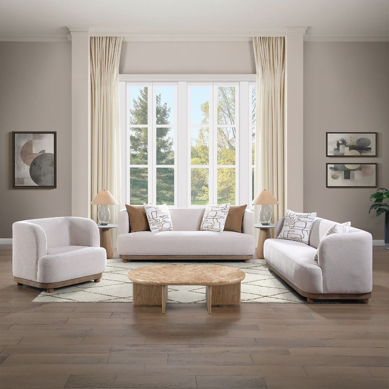 Duncan - Sofa With 4 Pillows - Beige