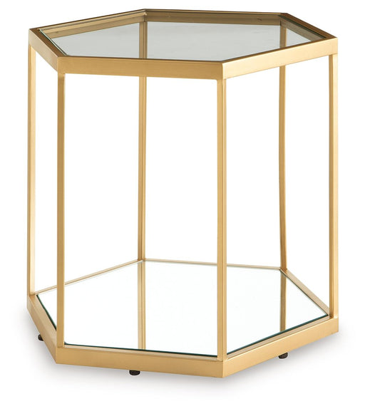 Veerwick - Accent Cocktail Table - Gold Finish - R&R Furniture Gallery (Fountain Valley, CA)