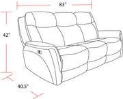 Linus - Power Reclining Sofa Set - R&R Furniture Gallery (Fountain Valley, CA)