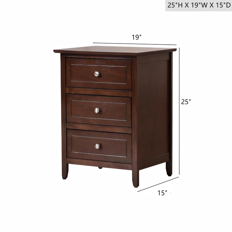 Daniel - 3 Drawer Nightstand - R&R Furniture Gallery (Fountain Valley, CA)