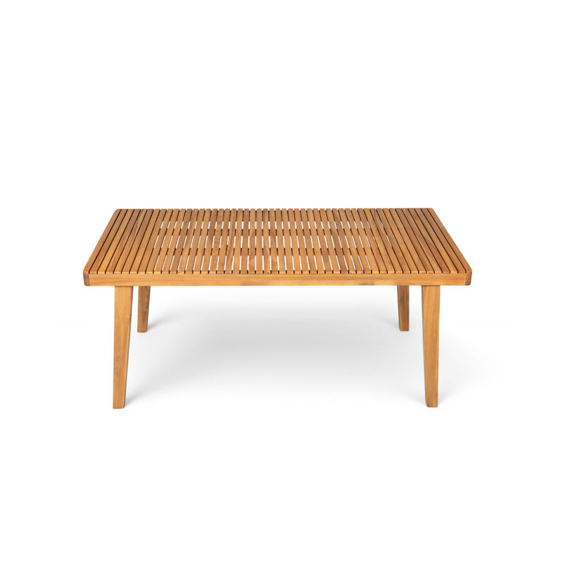 Outdoor Dining Table With Slatted Top, Ideal For Patio - R&R Furniture Gallery (Fountain Valley, CA)