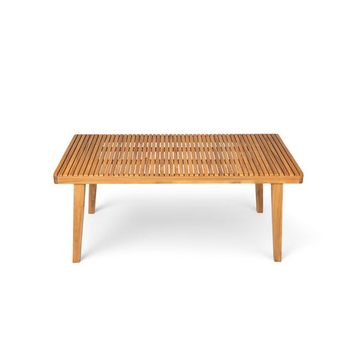 Outdoor Dining Table With Slatted Top, Ideal For Patio - R&R Furniture Gallery (Fountain Valley, CA)