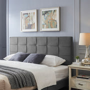 King / California King Sized Headboard - Charcoal Gray - R&R Furniture Gallery (Fountain Valley, CA)