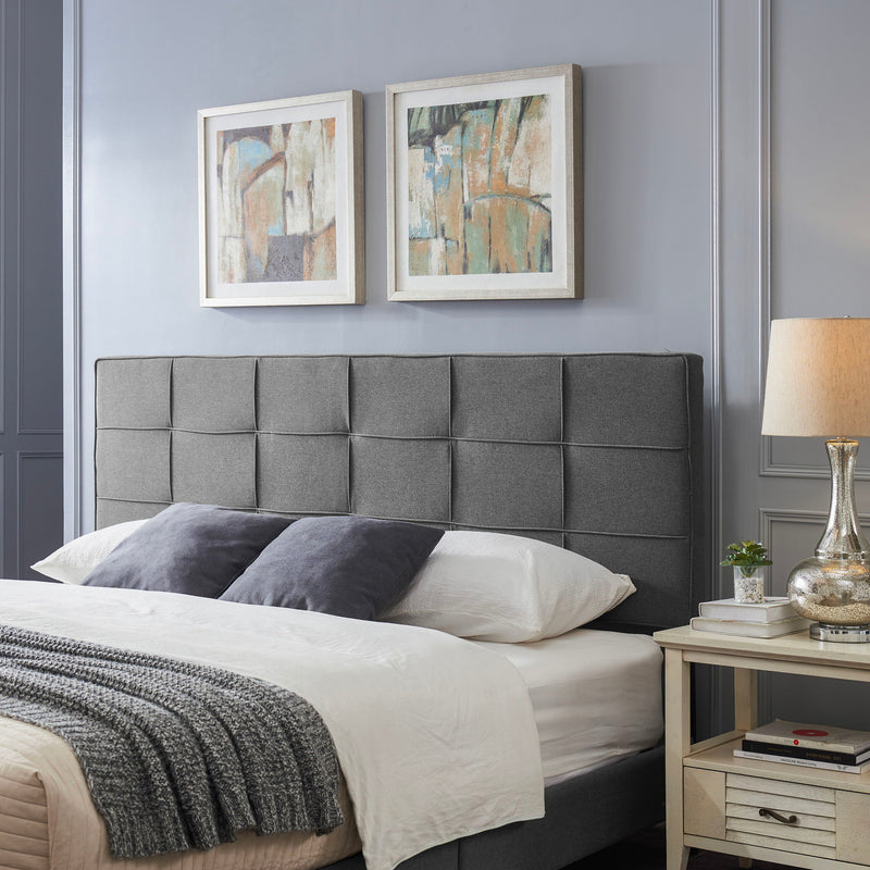 King / California King Sized Headboard - Charcoal Gray - R&R Furniture Gallery (Fountain Valley, CA)