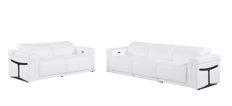 1126 - 5-Piece Modular Power Reclining Sofa And Loveseat Set In With 4 Power Recliners & Power Headrests