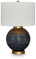 Adara - Metal Table Lamp - Blue / Gold Finish - R&R Furniture Gallery (Fountain Valley, CA)