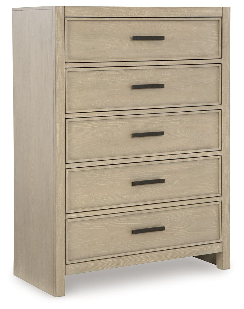 Calmoro - Five Drawer Chest - Gray - R&R Furniture Gallery (Fountain Valley, CA)