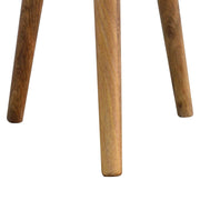 Inlay Bone Tripod Stool - Beige / White - R&R Furniture Gallery (Fountain Valley, CA)