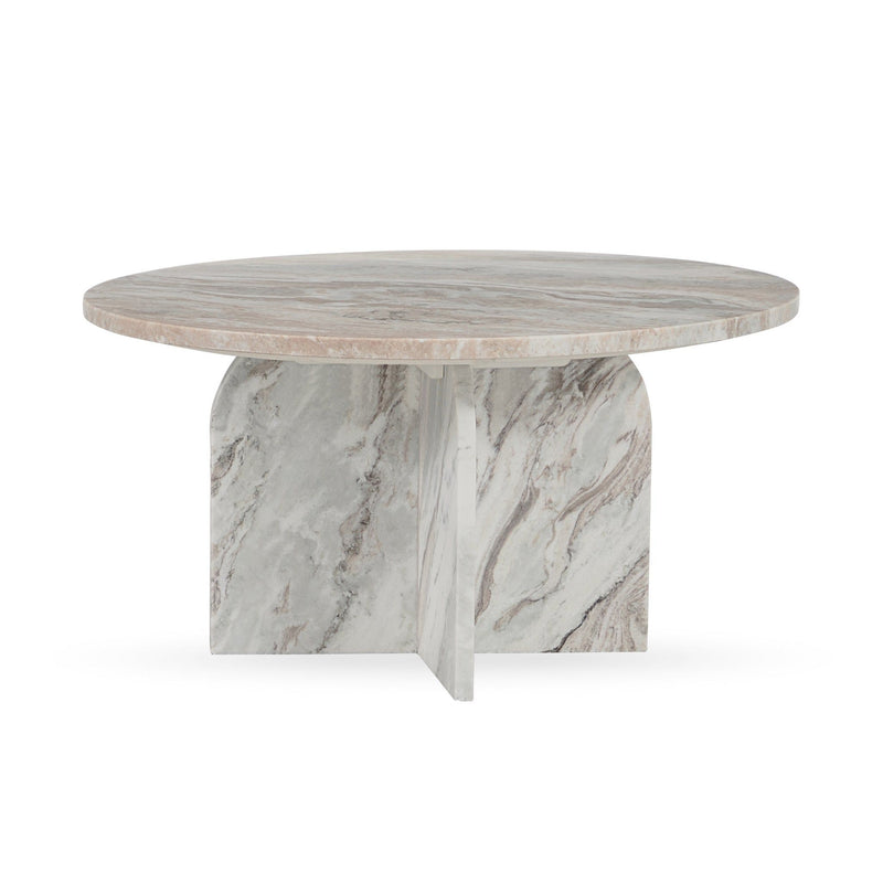 Reilly - Marble Round Table - R&R Furniture Gallery (Fountain Valley, CA)