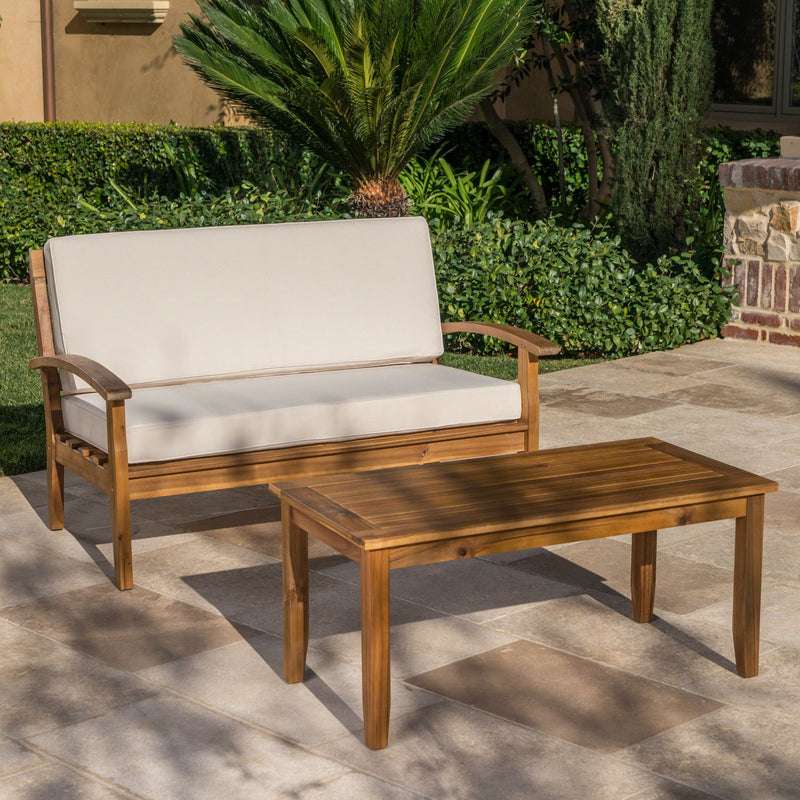 Outdoor Chat Set With Coffee Table And Loveseat - R&R Furniture Gallery (Fountain Valley, CA)