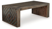 Dreggan - Rectangular Cocktail Table - Brown - R&R Furniture Gallery (Fountain Valley, CA)