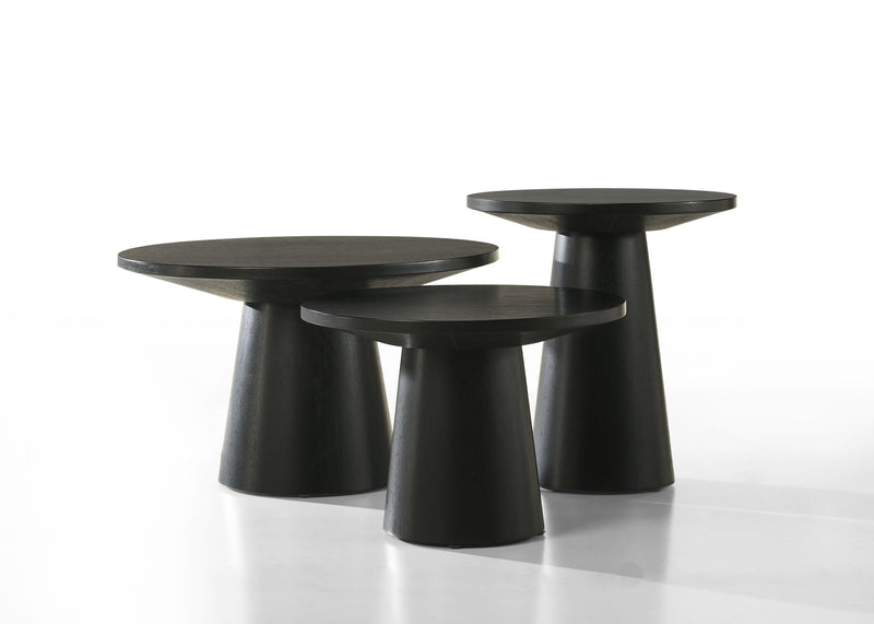 Jasper - 3 Piece Coffee, End, And Console Table (Set of 3) - Ebony Black - R&R Furniture Gallery (Fountain Valley, CA)