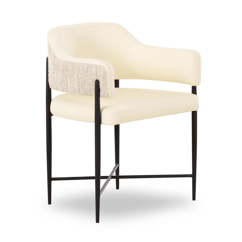 Sezanne - Vegan Leather 2-Tone Dining Chair - R&R Furniture Gallery (Fountain Valley, CA)