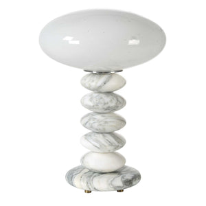 Washed Stones - Mini Lamp - White