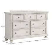 Seven Drawer Dresser - Antique Gray - R&R Furniture Gallery (Fountain Valley, CA)