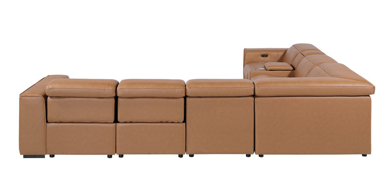 1224 - 7-Piece L-Shaped Sectional Sofa In With 4 Power Recliners & Power Headrests