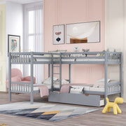 L Shaped Bunk Bed With Drawers - R&R Furniture Gallery (Fountain Valley, CA)