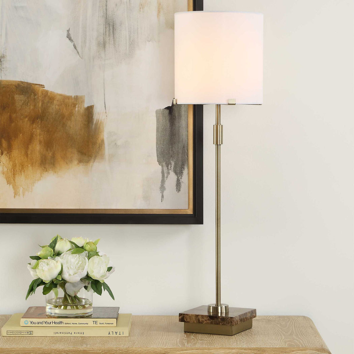 Buffet Lamp - Antique Brass / Coffee