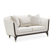 Paris Chic - Loveseat - Cremini / Espresso - R&R Furniture Gallery (Fountain Valley, CA)