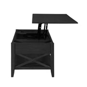 Decatur - Farmhouse Lift Top Coffee Table With Storage - Black / Ash - R&R Furniture Gallery (Fountain Valley, CA)