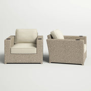 Outdoor Lounge Chairs With Cushions, Weather Resistant - Gray Mix - R&R Furniture Gallery (Fountain Valley, CA)