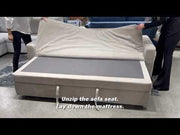 Leira - Sofa With Sleeper - Beige Linen - R&R Furniture Gallery (Fountain Valley, CA)