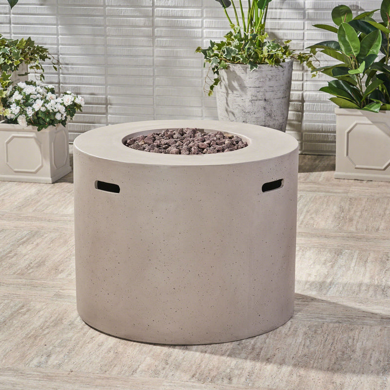 Round Iron Fire Pit With 40, 000 Btu - R&R Furniture Gallery (Fountain Valley, CA)