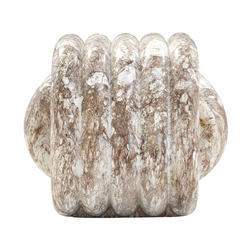 Love Knot - Faux Marble Indoor / Outdoor Accent Stool - R&R Furniture Gallery (Fountain Valley, CA)