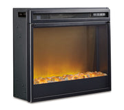 Entertainment Accessories - Fireplace Insert Glass/Stone - Black - R&R Furniture Gallery (Fountain Valley, CA)