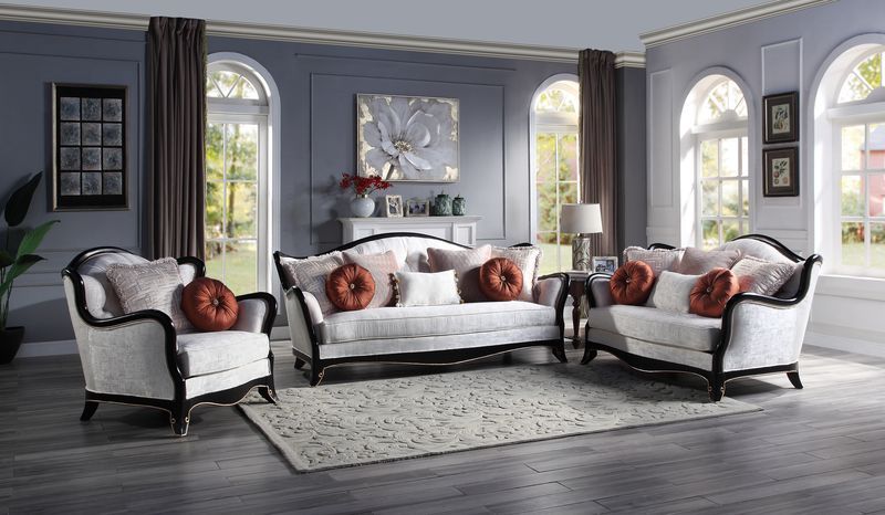 Nurmive - Sofa With 7 Pillows - Beige Fabric - R&R Furniture Gallery (Fountain Valley, CA)