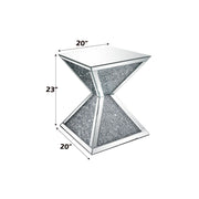 Noralie - End Table With Faux Diamonds - Mirrored - R&R Furniture Gallery (Fountain Valley, CA)