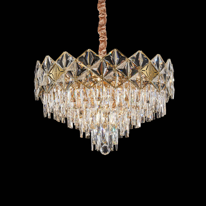 Michael Amini Lighting - Regalia 13-Light Crystal Chandelier - Gold