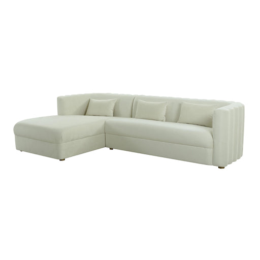 Callie - Velvet Sectional - LAF - R&R Furniture Gallery (Fountain Valley, CA)