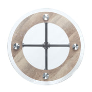 Brantley - End Table - Clear Glass & Sandy Gray - R&R Furniture Gallery (Fountain Valley, CA)