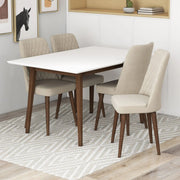 Mary - Modern Style Rectangular Dining Kitchen Table - R&R Furniture Gallery (Fountain Valley, CA)