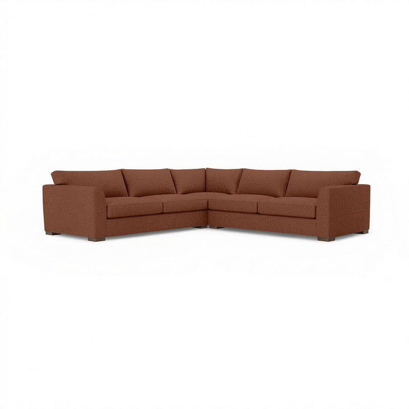 Classic Home Bryson 3-piece ElPaso stationary sectional sofa with plush cushions and modern design, shown in a cozy living room setting.