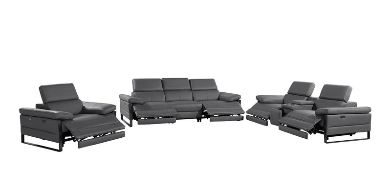 1246 - Modular Power Dual Reclining Sofa, Console Loveseat, And Chair Set With Power Headrests