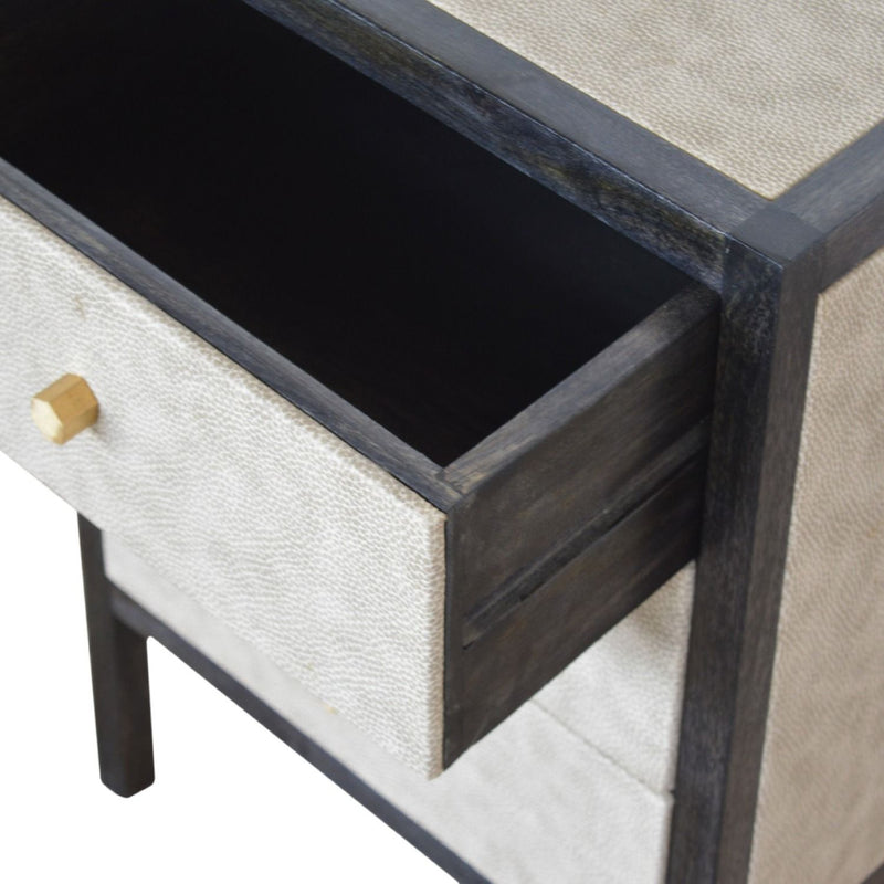 Nightstand, 3 Drawer - Black - R&R Furniture Gallery (Fountain Valley, CA)