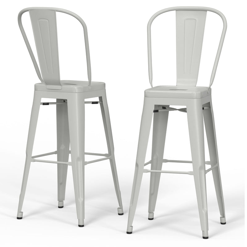 Fletcher - Handcrafted Metal Stool (Set of 2) - R&R Furniture Gallery (Fountain Valley, CA)