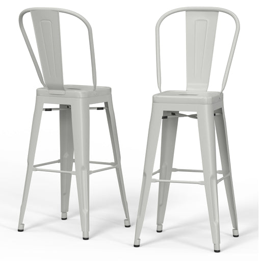Fletcher - Handcrafted Metal Stool (Set of 2) - R&R Furniture Gallery (Fountain Valley, CA)