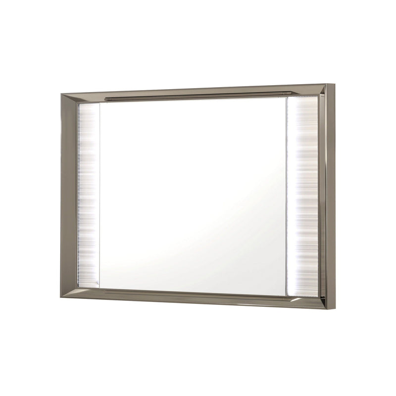 Star - Mirror With Built In LED And Frame - White - R&R Furniture Gallery (Fountain Valley, CA)