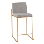 Lumi Source Fuji contemporary high back stylish counter stool with sleek design and modern seating for kitchen or bar area