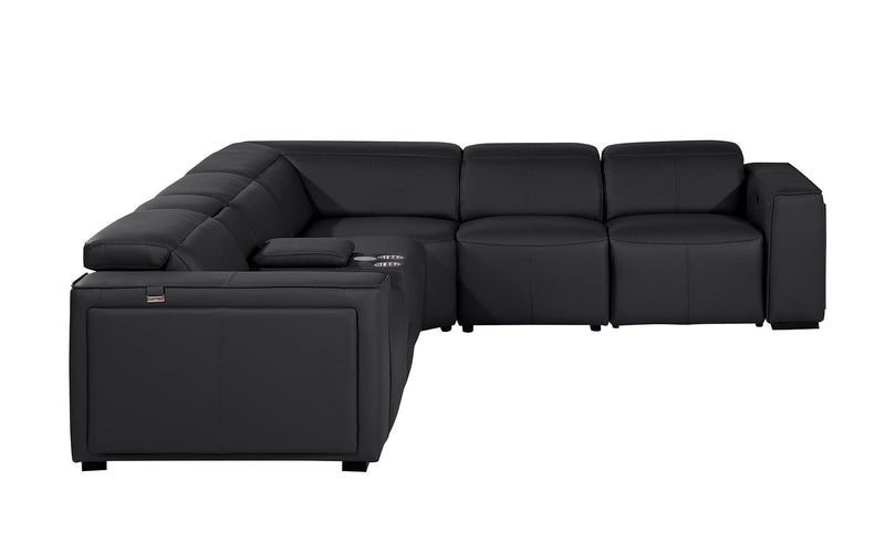 1224 - 6-Piece L-Shaped Sectional Sofa In With 3 Power Recliners & Power Headrests