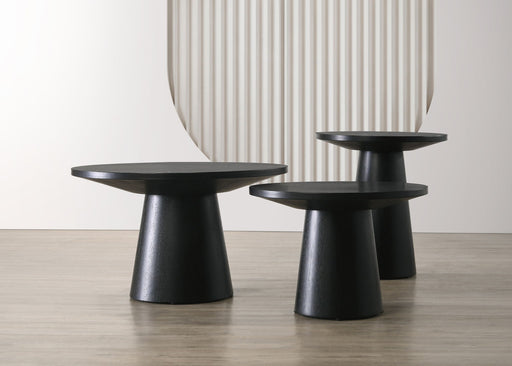 Jasper - 3 Piece Coffee, End, And Console Table (Set of 3) - Ebony Black - R&R Furniture Gallery (Fountain Valley, CA)