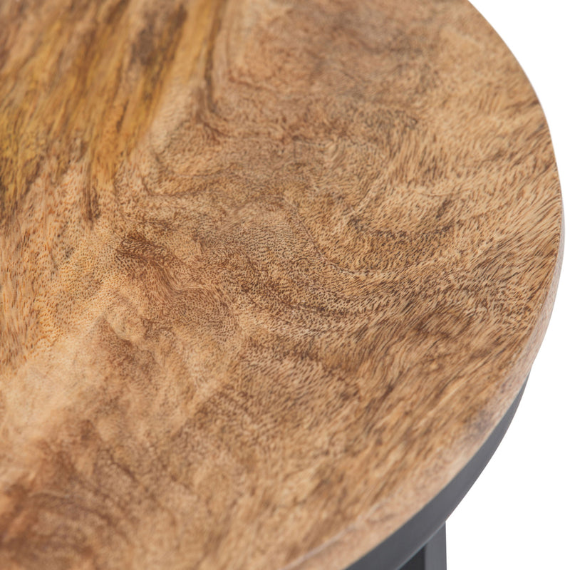 Jenna - Handcrafted Round Side Table - R&R Furniture Gallery (Fountain Valley, CA)