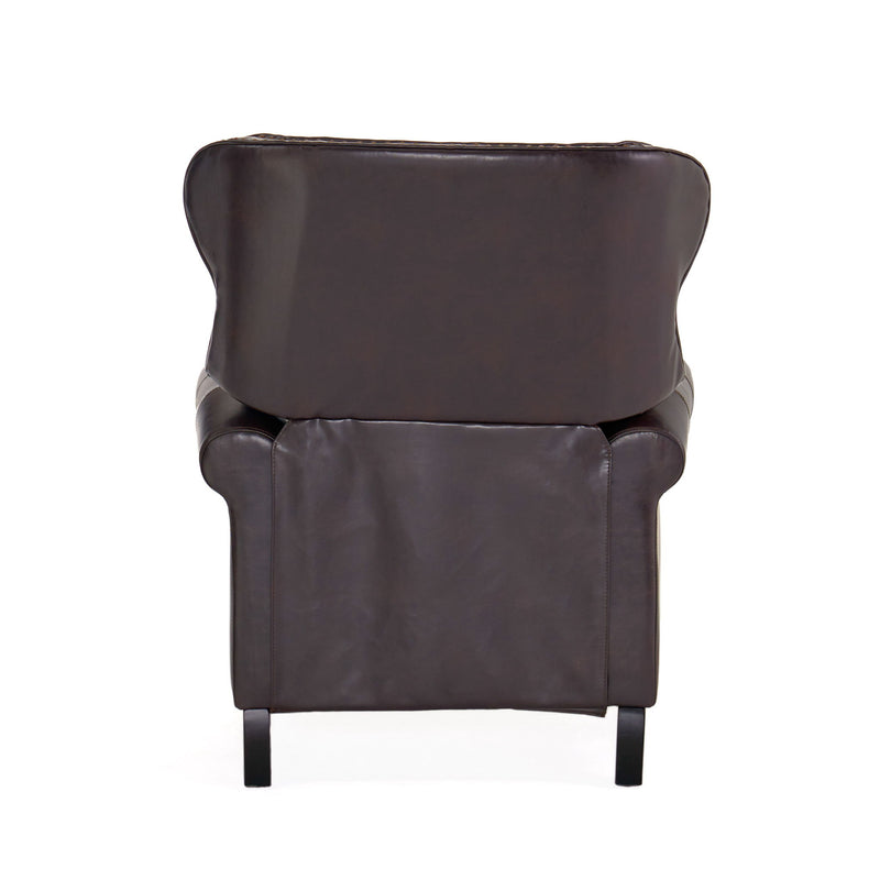 Contemporary Style Push Back Recliner With Button Tufted Stitching And Nailhead Trim - R&R Furniture Gallery (Fountain Valley, CA)