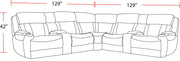 Dalton - Modular Power Reclining Sectional - R&R Furniture Gallery (Fountain Valley, CA)