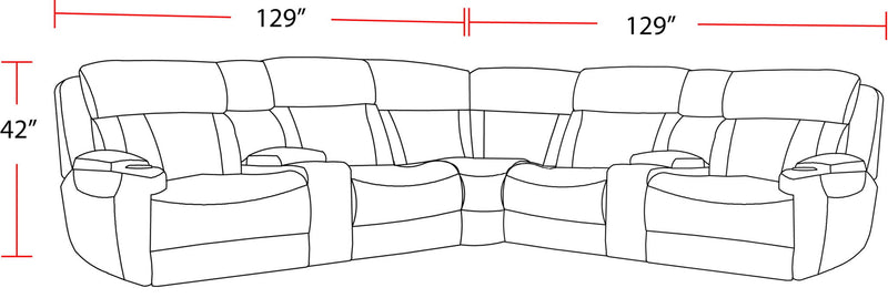 Dalton - Modular Power Reclining Sectional - R&R Furniture Gallery (Fountain Valley, CA)